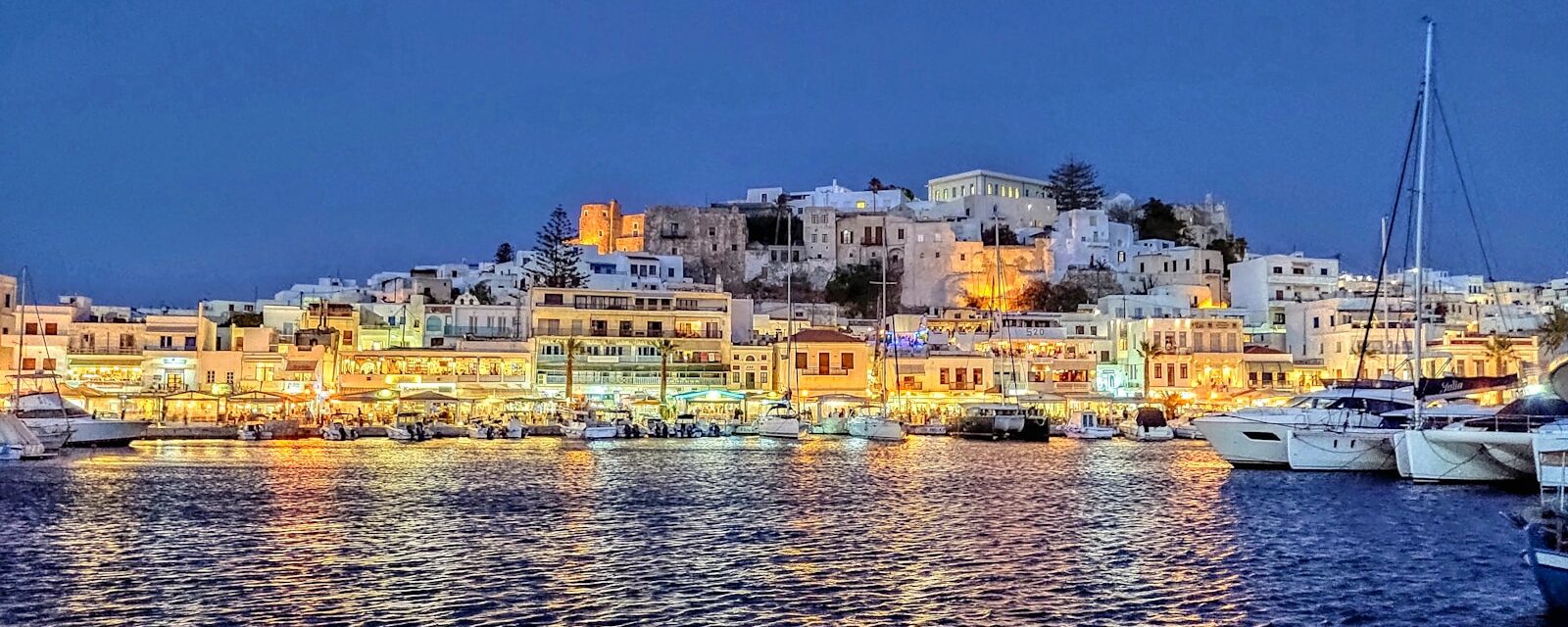 Naxos by night